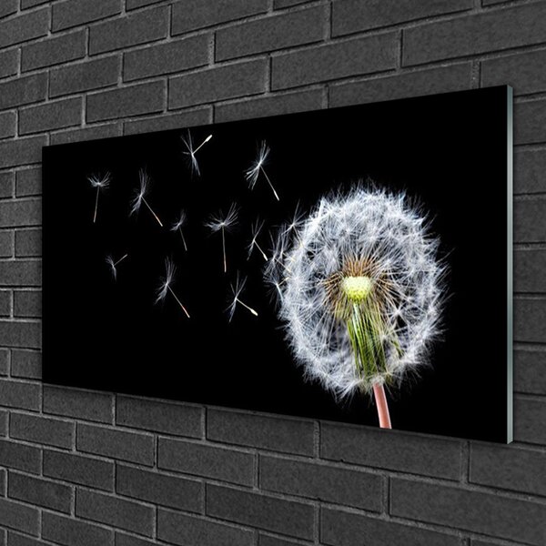 Quadro in vetro Soffiatori Fiori di natura 100x50 cm 2 appendini