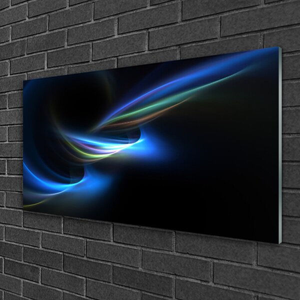 Quadro in vetro Grafica astratta 100x50 cm 2 appendini