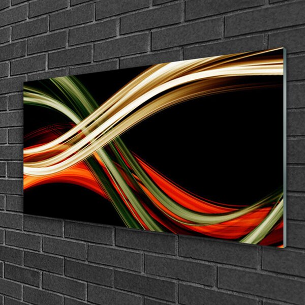 Quadro su vetro Arte grafica astratta 100x50 cm 2 appendini
