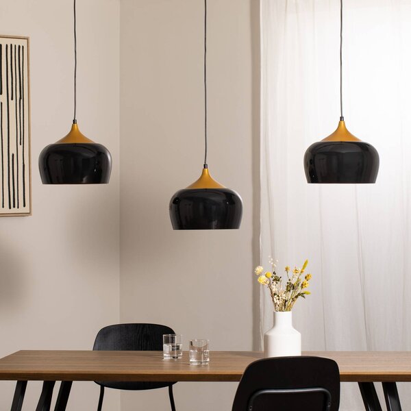 Lampada a sospensione Berceste Opviq, dimmerabile, Nero, Soggiorno / Sala da pranzo, Metallo, Lampada a sospensione