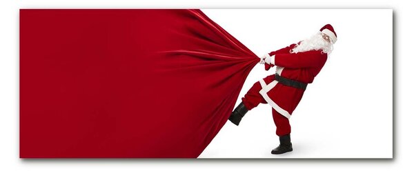 Quadro in vetro Regali di Babbo Natale 100x50 cm 2 appendini