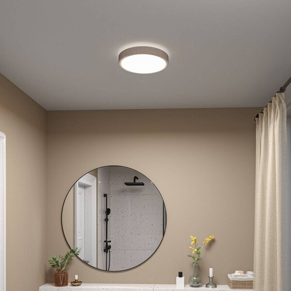 Paulmann Plafoniera soffitto Cosara, Crema / Ambra, Soggiorno / Sala da pranzo, Tessuto / Stoffa / Seta, Scandinavo, Plafoniera