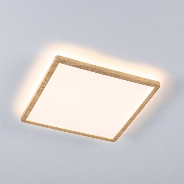 Paulmann Plafoniera soffitto Atria Shine, Legno chiaro, Studio / Ufficio, Plastica, Moderno, Plafoniera