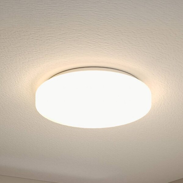 Paulmann Plafoniera Axin, Ø 35 cm, bianca, IP44, E27 dimmerabile, Bianco / Opale, Bagno, Plastica, Moderno, Plafoniera