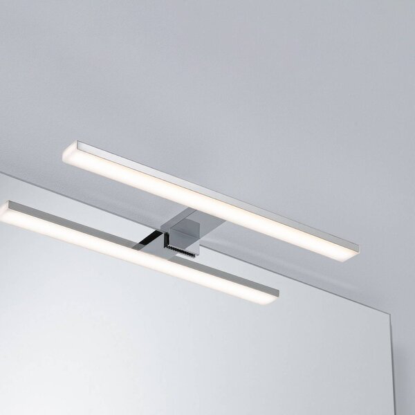 Paulmann Applique da parete Evie, Cromo / Argento, Bagno, Plastica, Moderno, Applique
