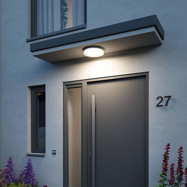 Paulmann Plafoniera LED Luiana, bianca, con sensore, IP44 dimmerabile, Bianco / Opale, Plastica, Moderno, Plafoniere LED