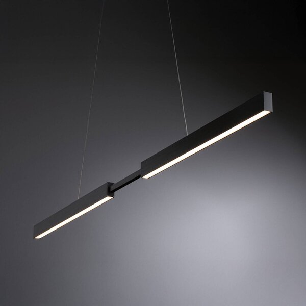 Paulmann Lampada LED a sospensione Aptare, nera, RGBW, smart, dimmerabile. dimmerabile, Nero, Studio / Ufficio, Metallo, Moderno