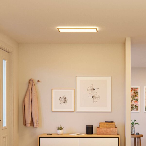 Paulmann Plafoniera soffitto Atria Shine, Legno chiaro, Studio / Ufficio, Plastica, Moderno, Plafoniera