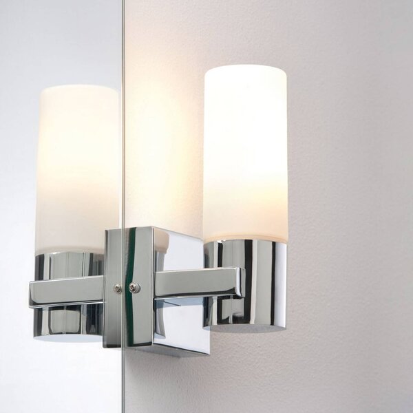 Paulmann Applique da parete Gemini, dimmerabile, Cromo / Argento, Bagno, Metallo, Moderno, Applique