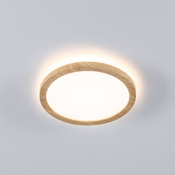 Paulmann Plafoniera soffitto Atria Shine, Legno chiaro, Studio / Ufficio, Plastica, Moderno, Plafoniera