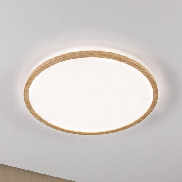 Paulmann Plafoniera soffitto Atria Shine, Legno chiaro, Studio / Ufficio, Plastica, Moderno, Plafoniera