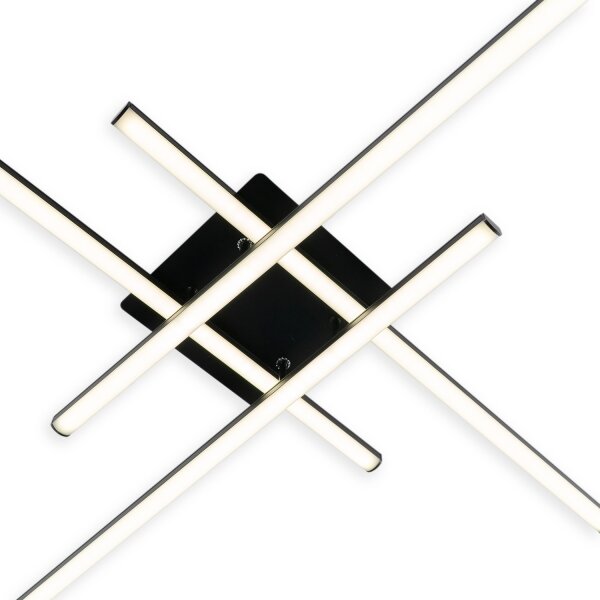 Brilagi - Plafoniera a LED STRIPES LED/37W/230V nera