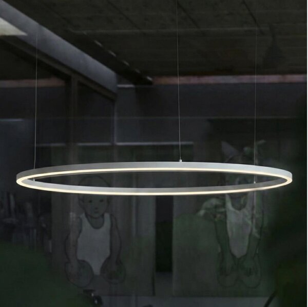 Ideal Lux - Lampadario a sospensione con filo LED dimmerabile ORACLE S LED/42W/230V 4000K diametro 90 cm bianco