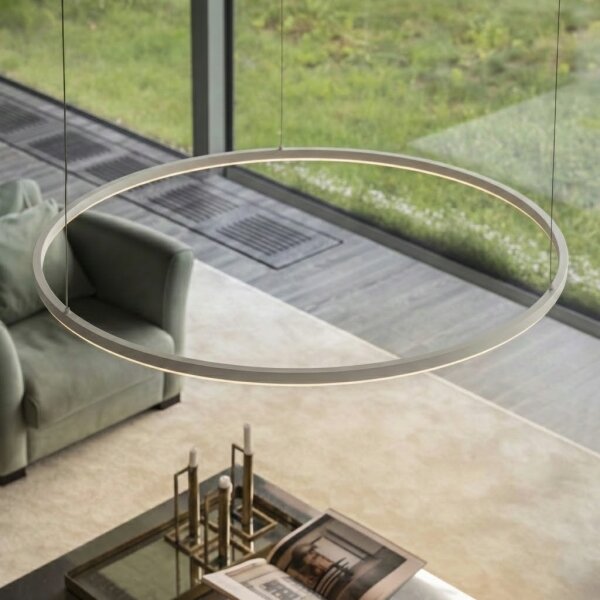 Ideal Lux - Lampadario a sospensione con filo LED dimmerabile ORACLE S LED/42W/230V 4000K diametro 90 cm bianco