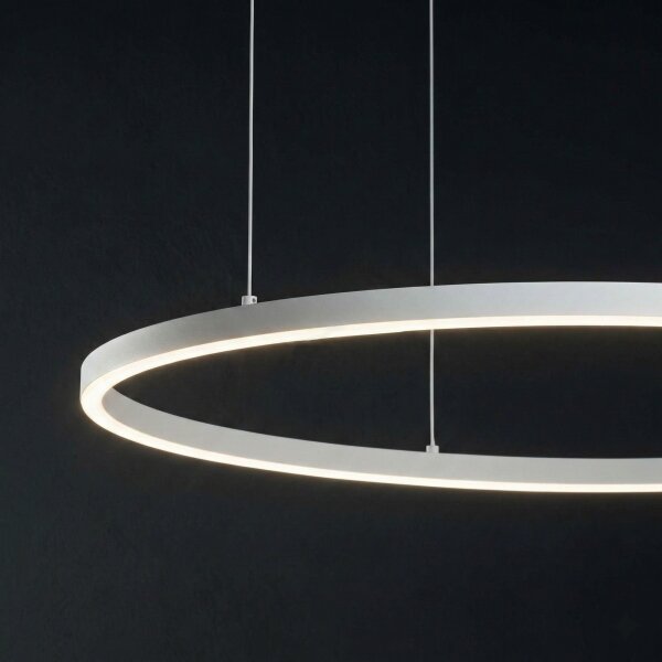 Ideal Lux - Lampadario a sospensione con filo LED dimmerabile ORACLE S LED/42W/230V 4000K diametro 90 cm bianco