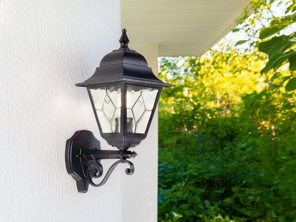 Elstead Norfolk Applique da esterno E27 45 cm da incasso, nera, IP43