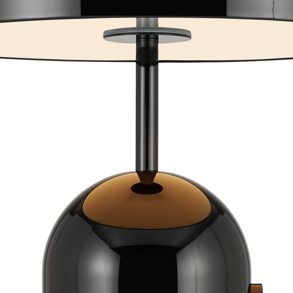 Tom Dixon Lampada da tavolo di design Bell, dimmerabile, Nero, Soggiorno / Sala da pranzo, Metallo, Design, Lampada da tavolo