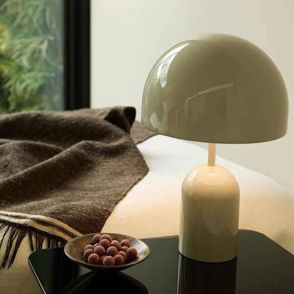 Tom Dixon Lampada da tavolo di design Bell, dimmerabile, Alluminio / Grigio / Zincato, Soggiorno / Sala da pranzo, Metallo, Design, Lampada da tavolo