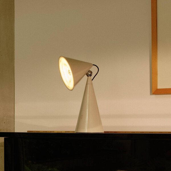 Tom Dixon Lampada da tavolo di design Pose Task Light, dimmerabile, Alluminio / Grigio / Zincato, Soggiorno / Sala da pranzo, Plastica, Design, Lampada da tavolo