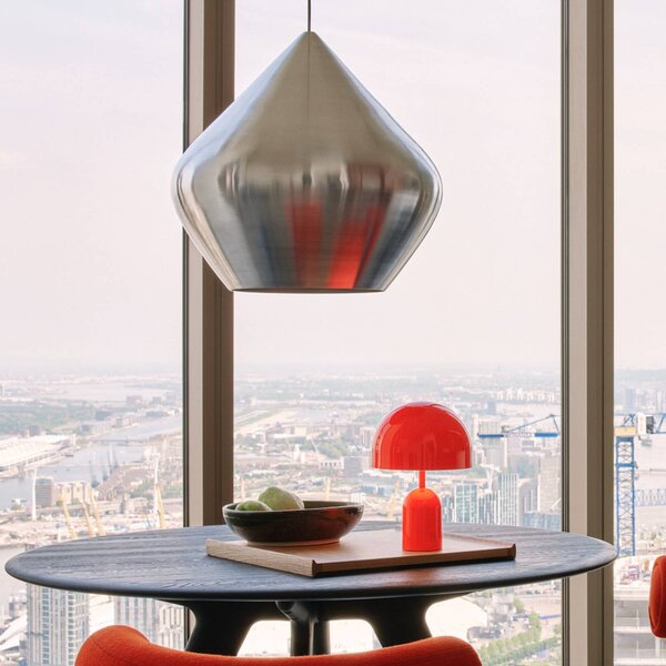 Tom Dixon Lampada a sospensione Beat, dimmerabile, Alluminio / Grigio / Zincato, Soggiorno / Sala da pranzo, Alluminio, Design, Lampada a sospensione