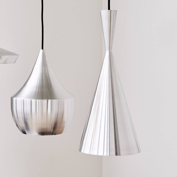 Tom Dixon Lampada a sospensione Beat, dimmerabile, Alluminio / Grigio / Zincato, Soggiorno / Sala da pranzo, Alluminio, Design, Lampada a sospensione
