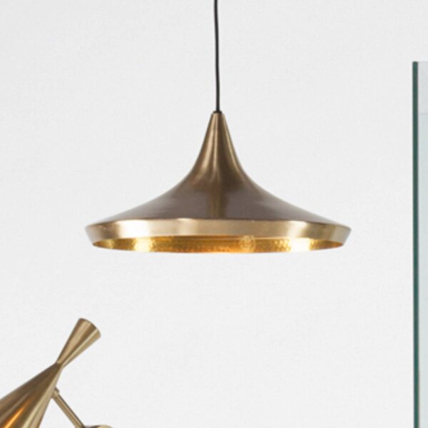 Tom Dixon Lampada a sospensione Beat, dimmerabile, Ottone / Oro, Soggiorno / Sala da pranzo, Ottone, Design, Lampada a sospensione