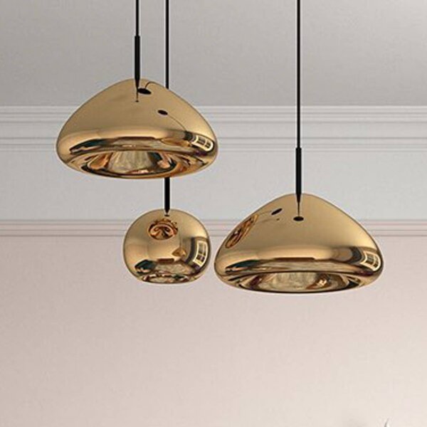 Tom Dixon Lampada a sospensione Void mini, dimmerabile, Ottone / Oro, Soggiorno / Sala da pranzo, Ottone, Design, Lampada a sospensione