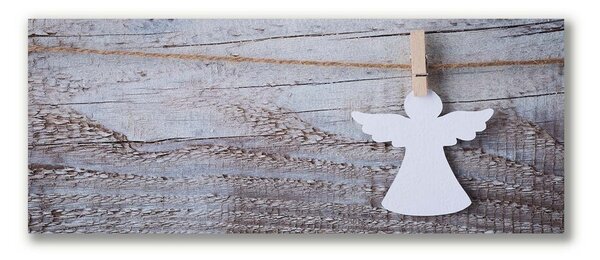 Quadro su tela Santo angelo inverno 100x50 cm