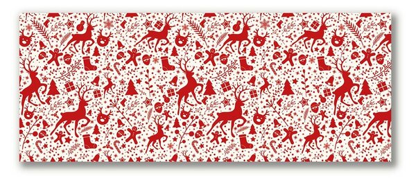 Quadro su tela Renna di Natale Decorazione invernale 100x50 cm