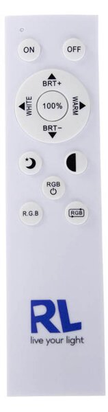 Plafoniera nera con LED RGBW dimmerabile incluso e telecomando - Arco