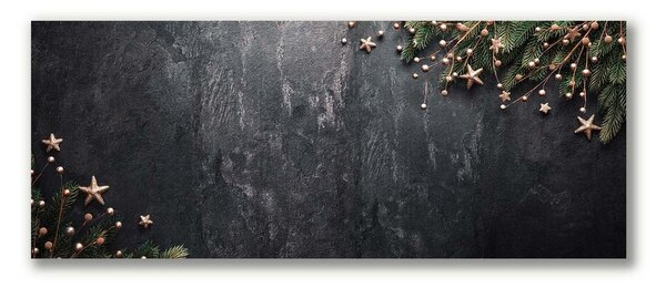 Quadro su tela Ornamenti di stelle di Natale dell'albero di Natale 100x50 cm
