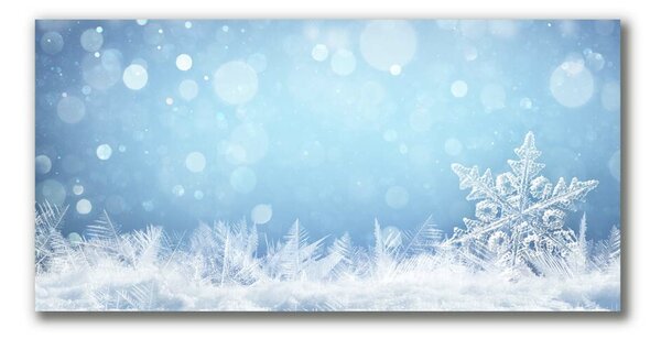 Stampa quadro su tela Fiocchi di neve Inverno Neve 100x50 cm