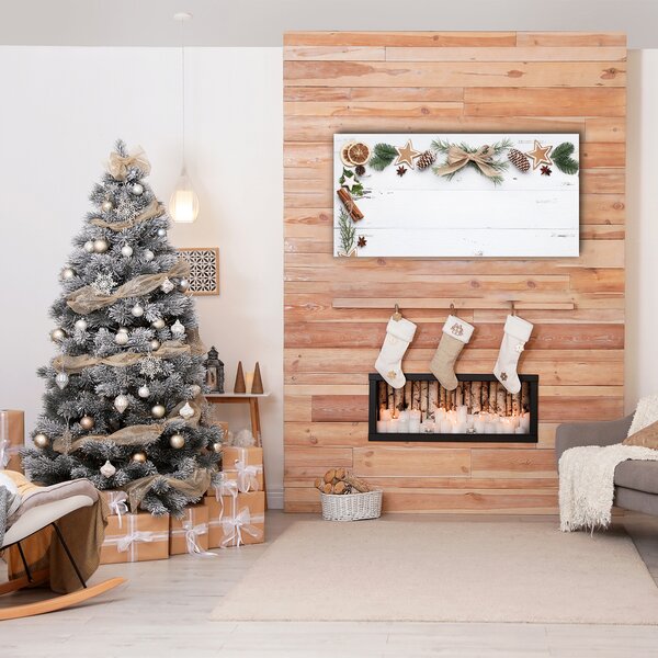 Quadro su tela Pan di zenzero per le vacanze di Natale 100x50 cm