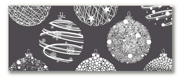 Quadro su tela Palle di Natale astratte di Natale Inverno 100x50 cm