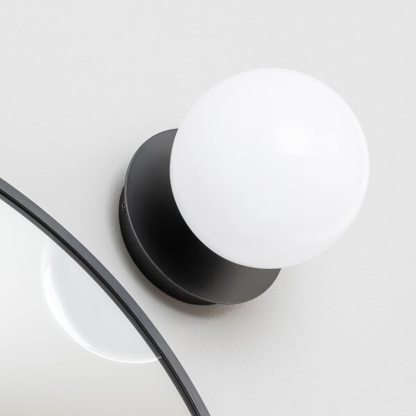 Brilagi - Applique da bagno LED BALL, 6W, 230V, 3000/4000/6500K (temperatura colore selezionabile), IP44, nero