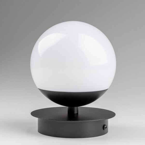 Brilagi - Applique da bagno LED BALL, 6W, 230V, 3000/4000/6500K (temperatura colore selezionabile), IP44, nero