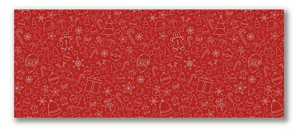 Quadro stampa su tela Ornamenti di Natale Decorazione invernale 100x50 cm