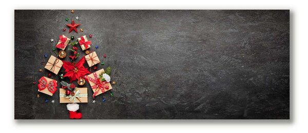 Quadro su tela Regali astratti dell'albero di Natale 100x50 cm