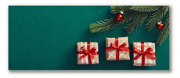Foto quadro su tela Albero di Natale Natale Regali invernali 100x50 cm