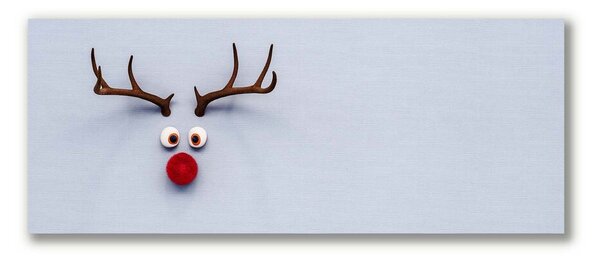 Quadro su tela Rudolf la renna santa 100x50 cm