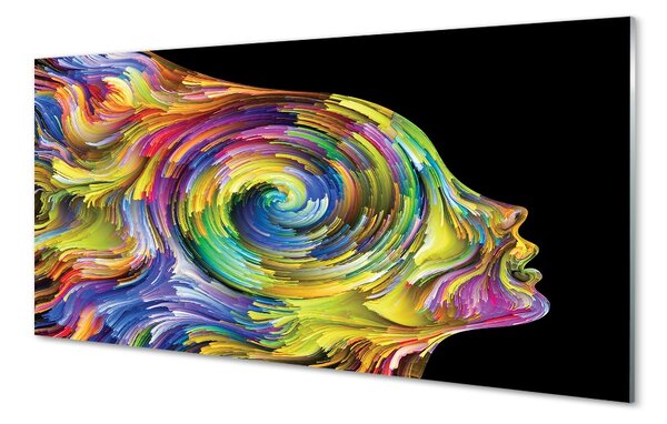 Quadro in vetro Immagine a colori della donna 100x50 cm