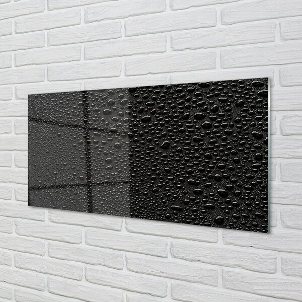 Quadro vetro Gocce di rugiada 100x50 cm 2 appendini