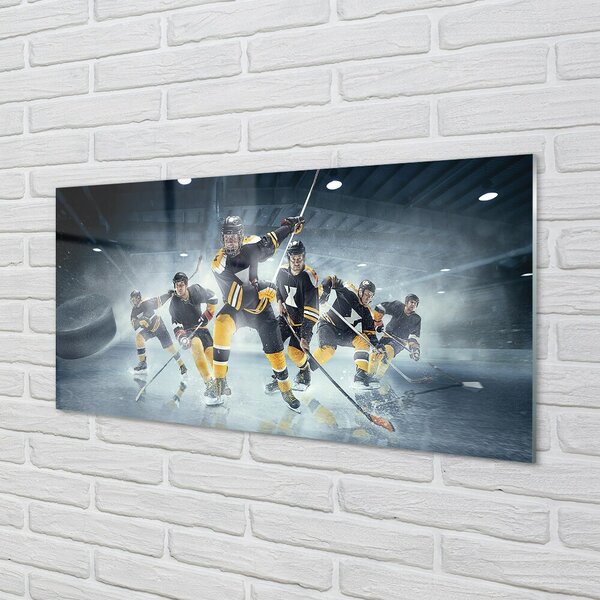 Quadro vetro Hockey 100x50 cm 2 appendini