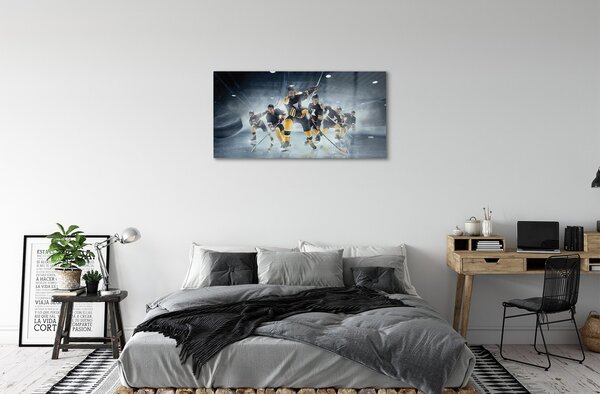 Quadro vetro Hockey 100x50 cm 2 appendini