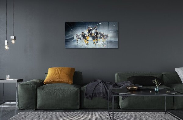 Quadro vetro Hockey 100x50 cm 2 appendini