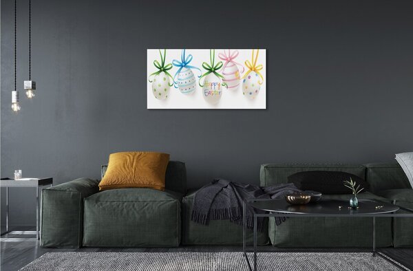 Quadro vetro Uova 100x50 cm 2 appendini