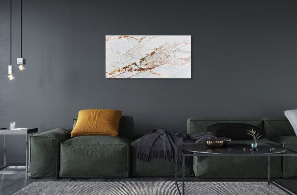 Quadro in vetro Parete in pietra e marmo 100x50 cm 2 appendini