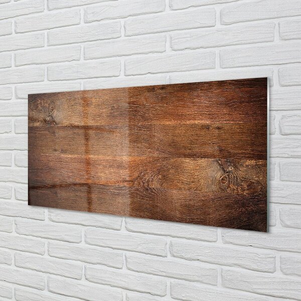 Quadro su vetro Venatura delle tavole di legno 100x50 cm 2 appendini
