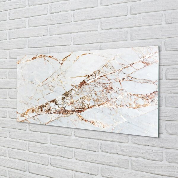 Quadro in vetro Parete in pietra e marmo 100x50 cm 2 appendini