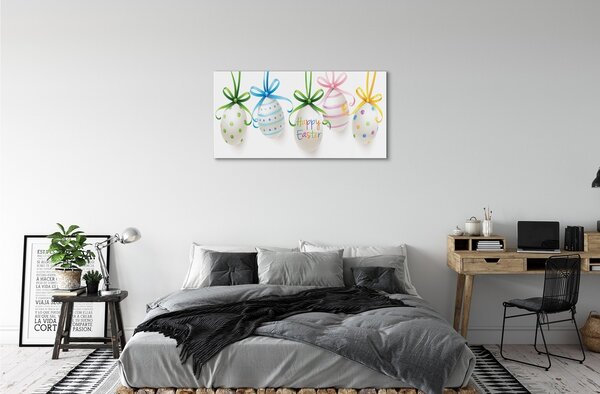 Quadro vetro Uova 100x50 cm 2 appendini